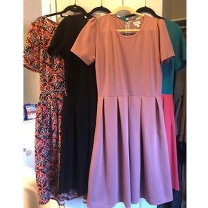 Lularoe Amelia dresses bundle of FOUR
